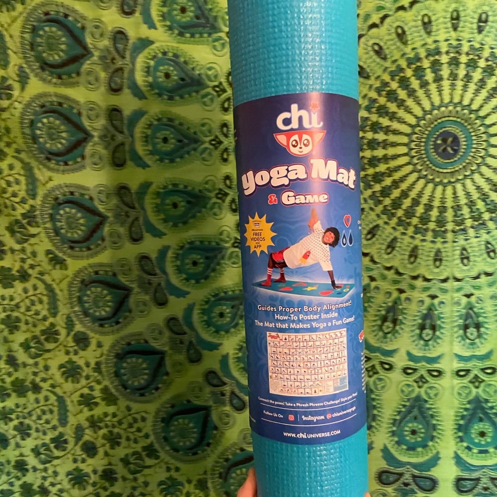 Chi Yoga Mat Kids Mat - Blue